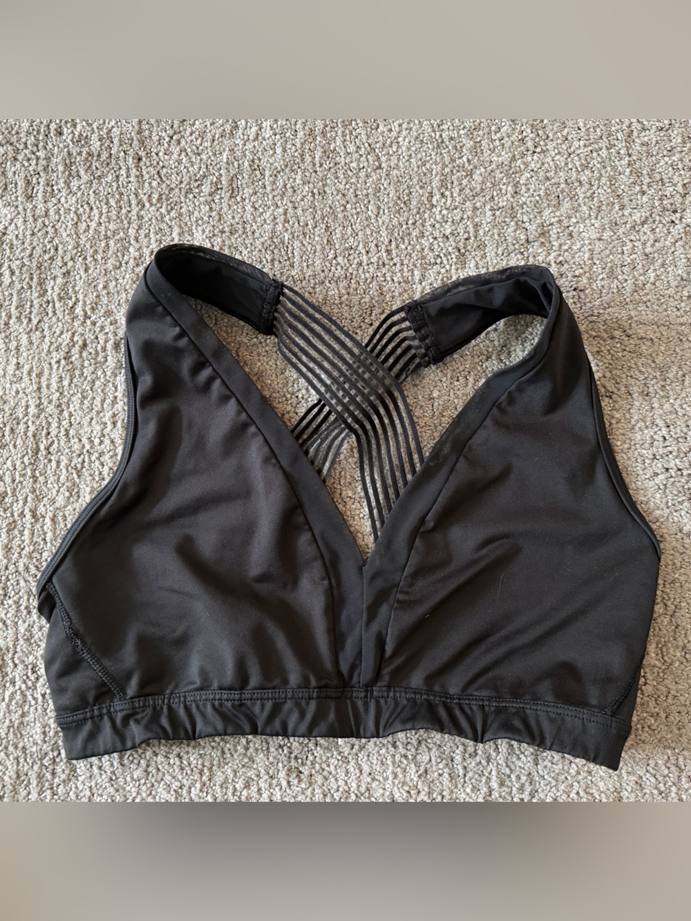 Victoria's Secret Black Strappy Sports Bra